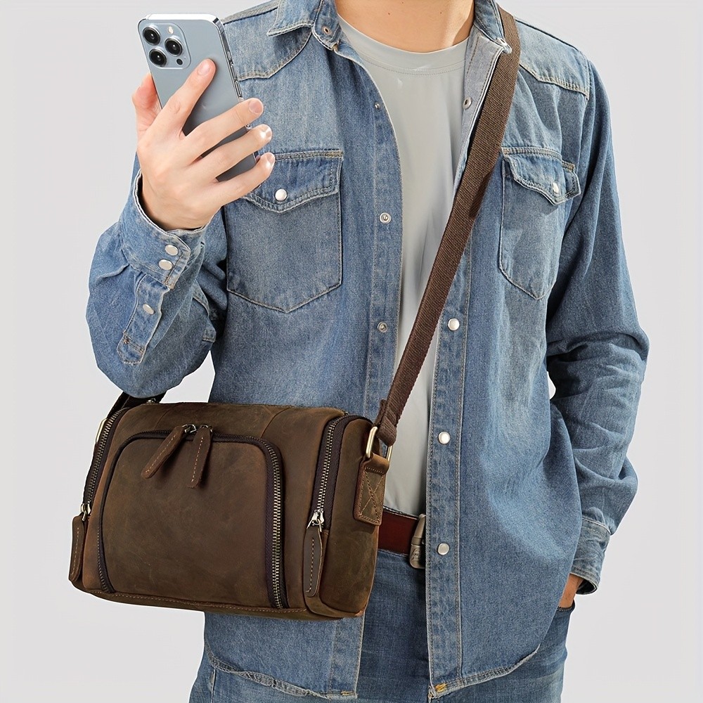 NIUCUNZH Genuine Leather Backpack Durable, Stylish, and Perfect for Commuting, Travel, and Casual Use