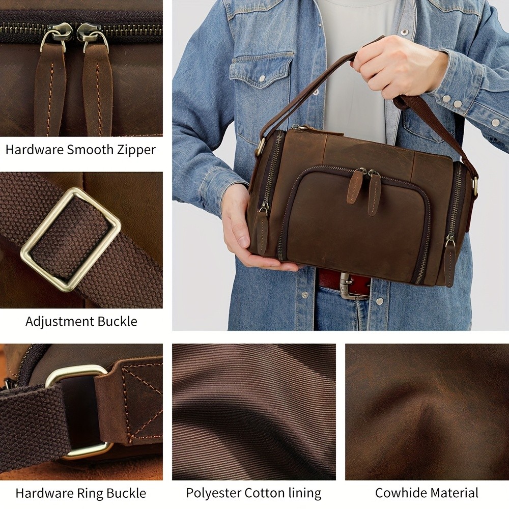 NIUCUNZH Genuine Leather Backpack Durable, Stylish, and Perfect for Commuting, Travel, and Casual Use