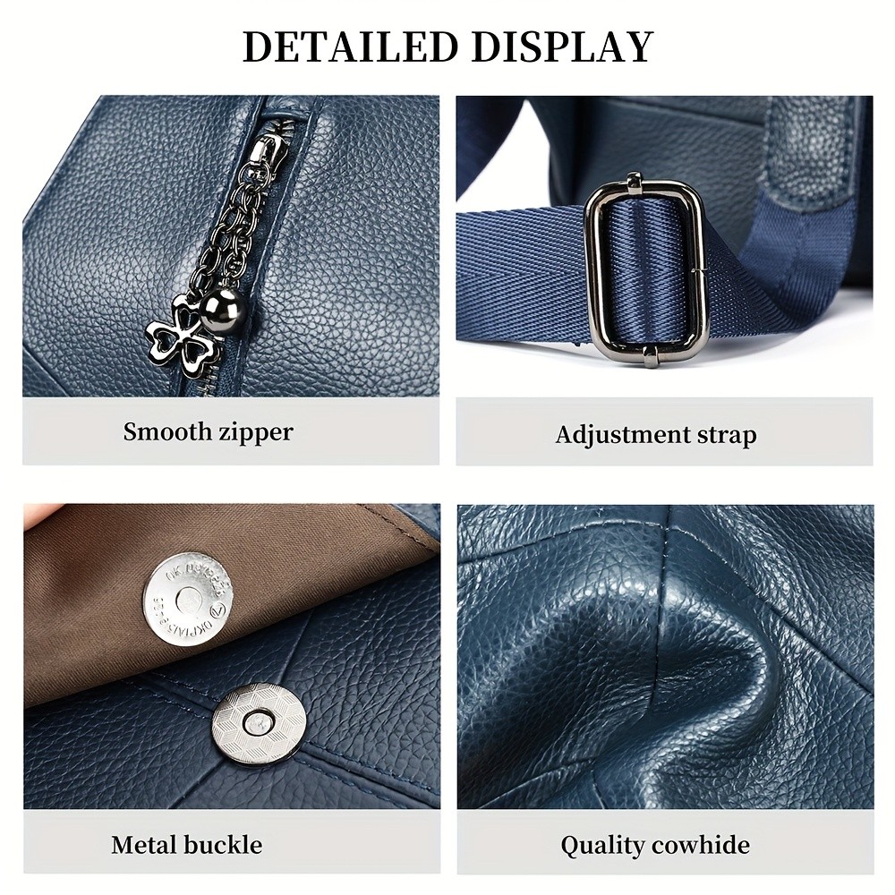 NIUCUNZH Genuine Leather Women's Backpack Stylish, Durable, and Perfect for Travel Essentials