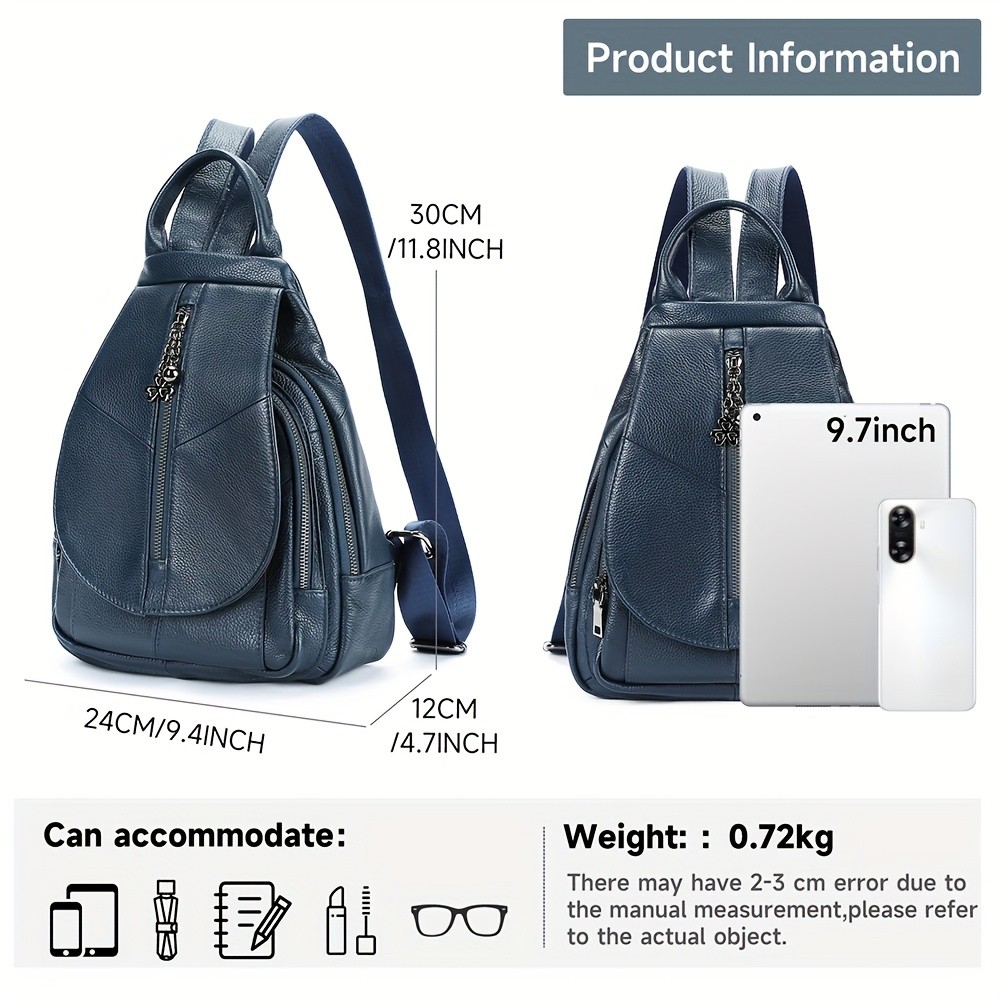 NIUCUNZH Genuine Leather Women's Backpack Stylish, Durable, and Perfect for Travel Essentials