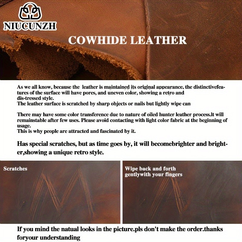 NIUCUNZH Mens Casual Top-Grain Leather Shoulder Bag Stylish, Durable, and Ideal for Daily Commute and Business Use