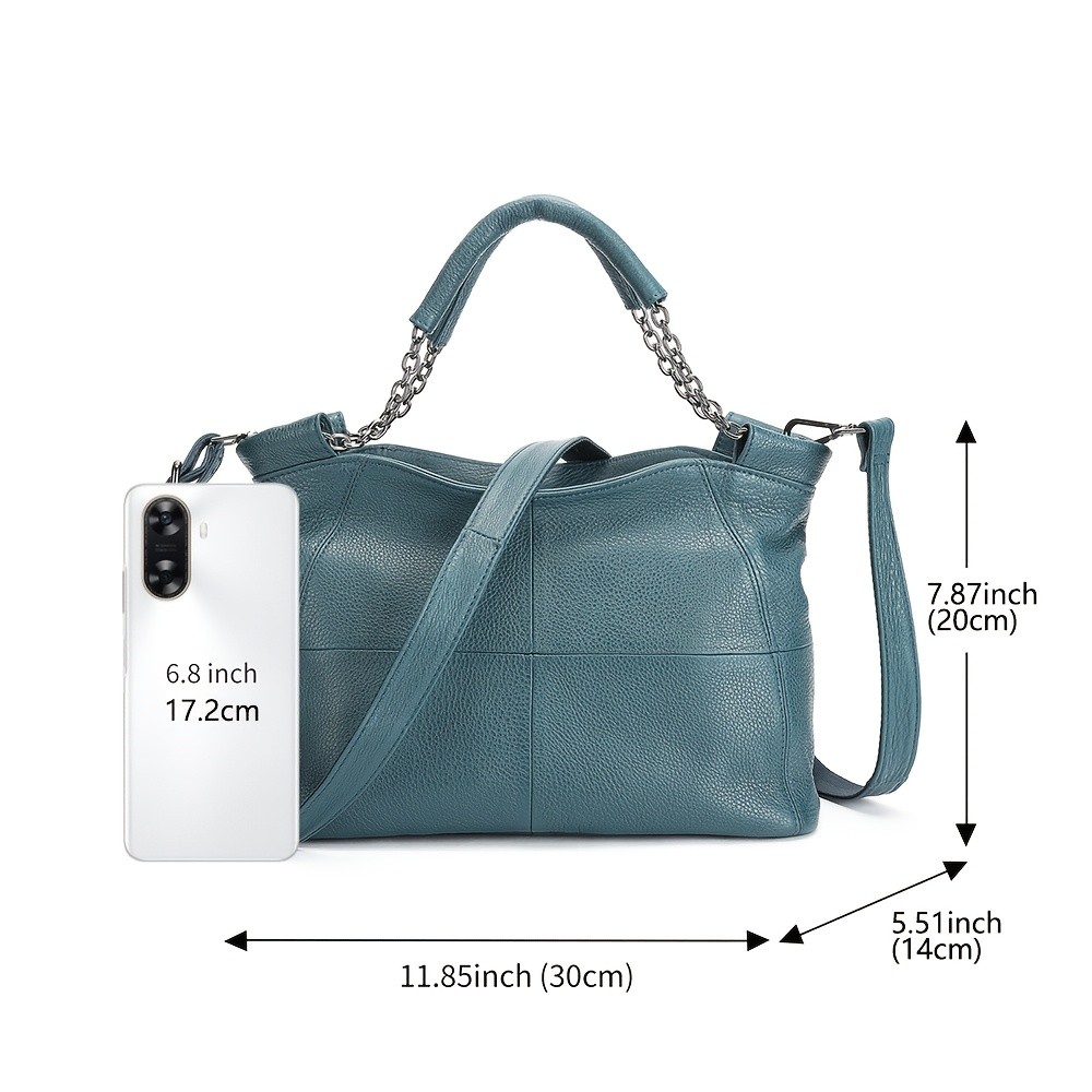NIUCUNZH Genuine Leather Handbag  Versatile, Stylish, and Ideal for Work, Travel, and Everyday Use