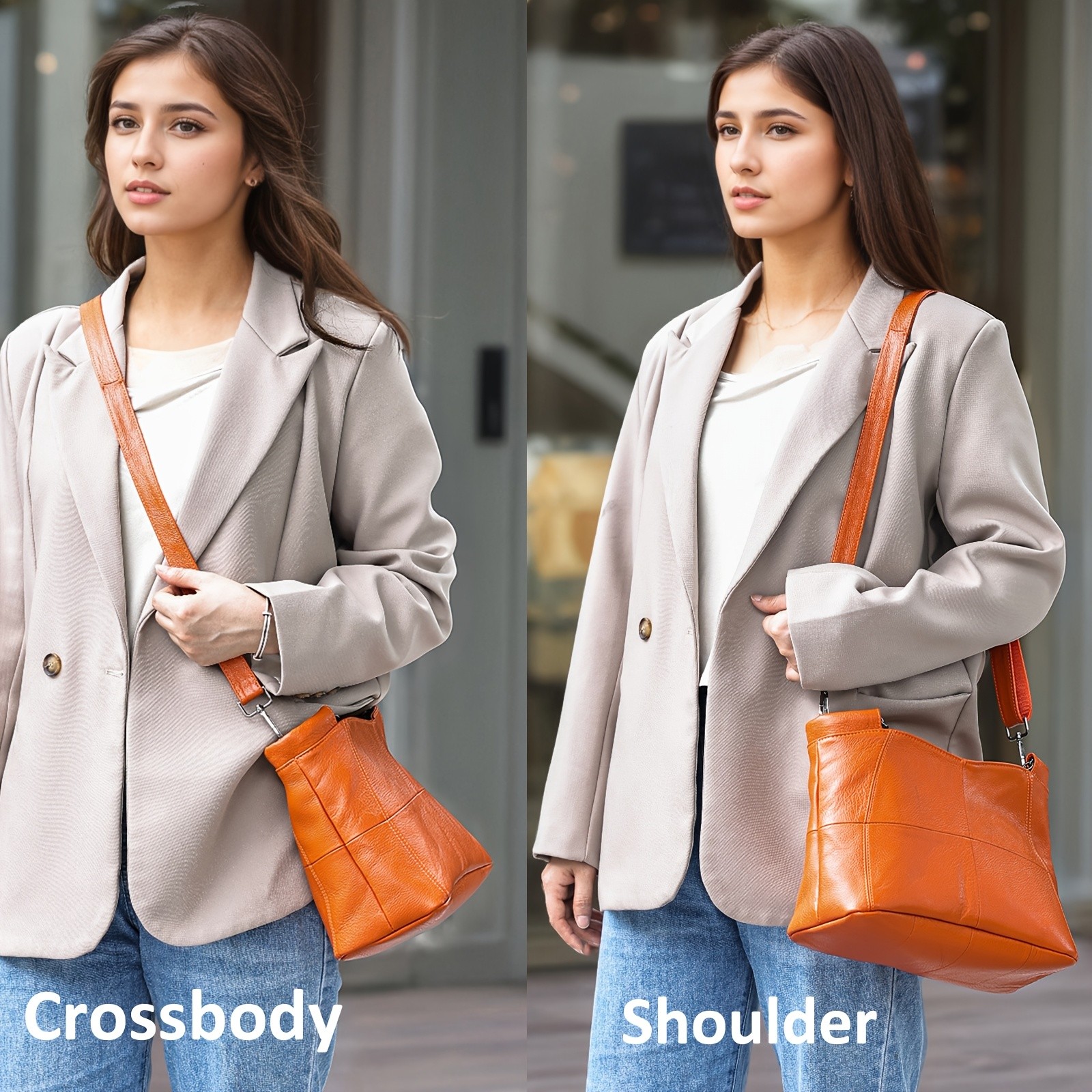 NIUCUNZH Genuine Leather Handbag Versatile, Stylish, and Ideal for Work, Travel, and Everyday Use