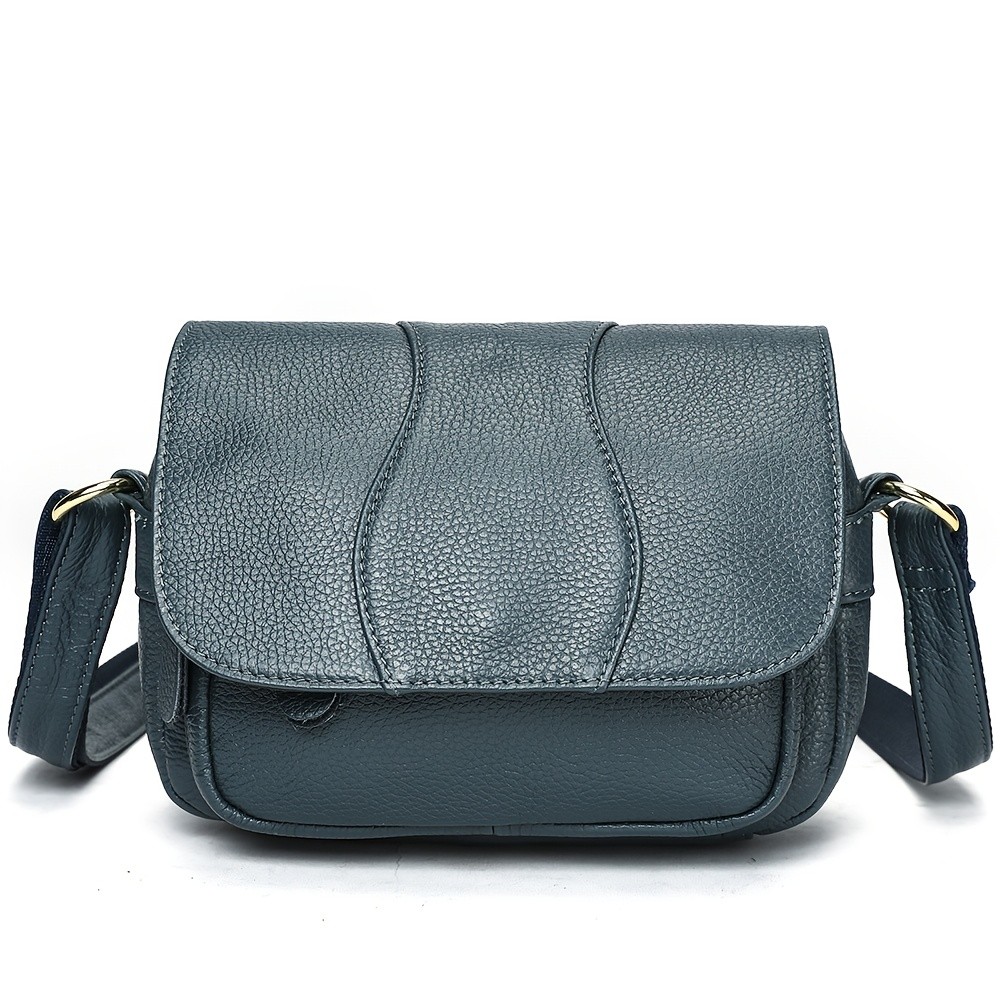 NIUCUNZH Unisex Genuine Leather Crossbody Bag Versatile, Durable, and Stylish for Daily Use and Travel