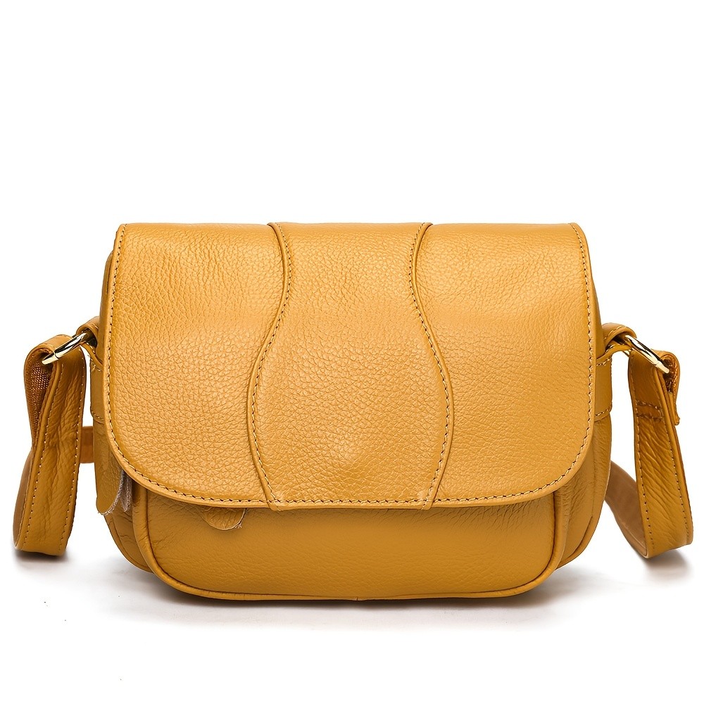 NIUCUNZH Unisex Genuine Leather Crossbody Bag Versatile, Durable, and Stylish for Daily Use and Travel