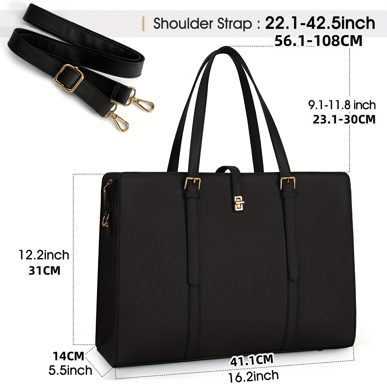 IGOLUMON Womens 15.6-inch Laptop Bag Professional, Stylish, and Ideal for Work, Business, and Travel