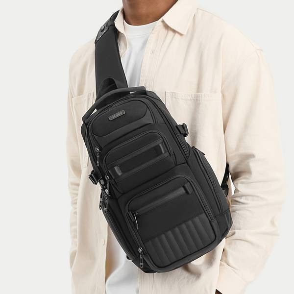 OZUKO Mens Oxford Messenger Bag Multifunctional Large Capacity Shoulder Bag with Insulation for Cycling, Sports, and Outdoor Use