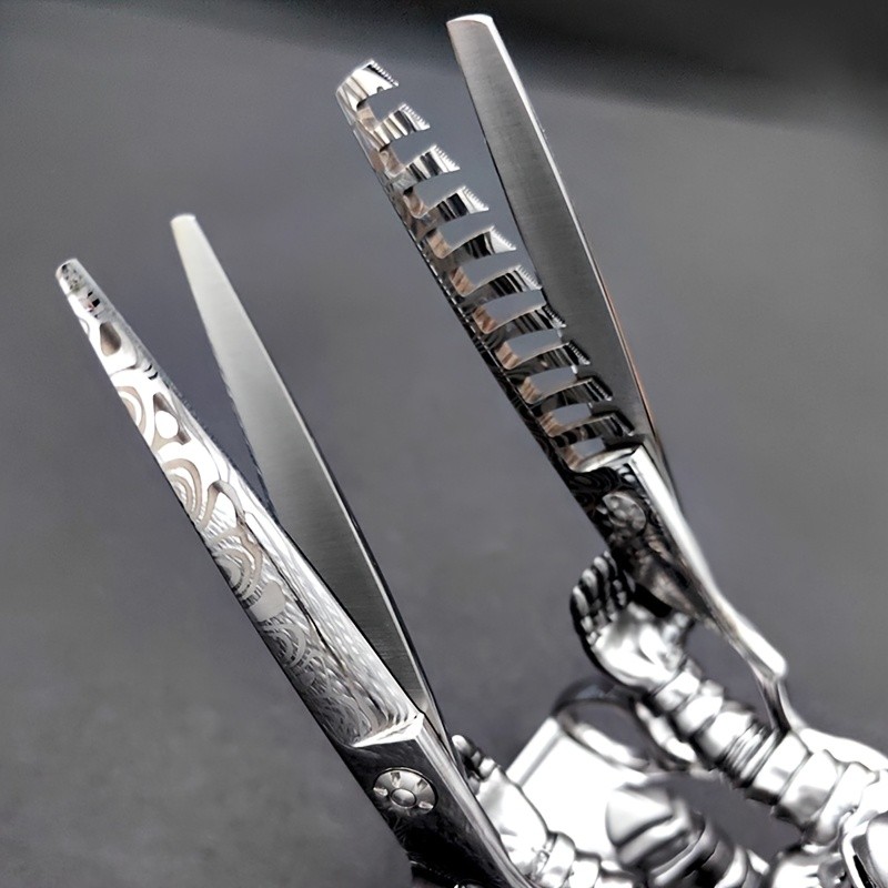 TINMARDA Damascus Pattern Professional Hair Cutting Scissors