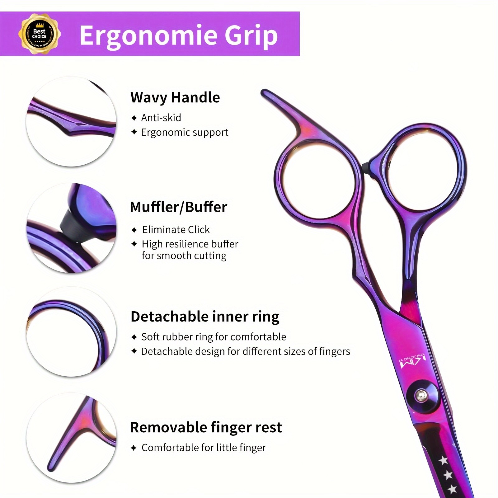TINMARDA 7-Piece Professional Hair Clipper Set
