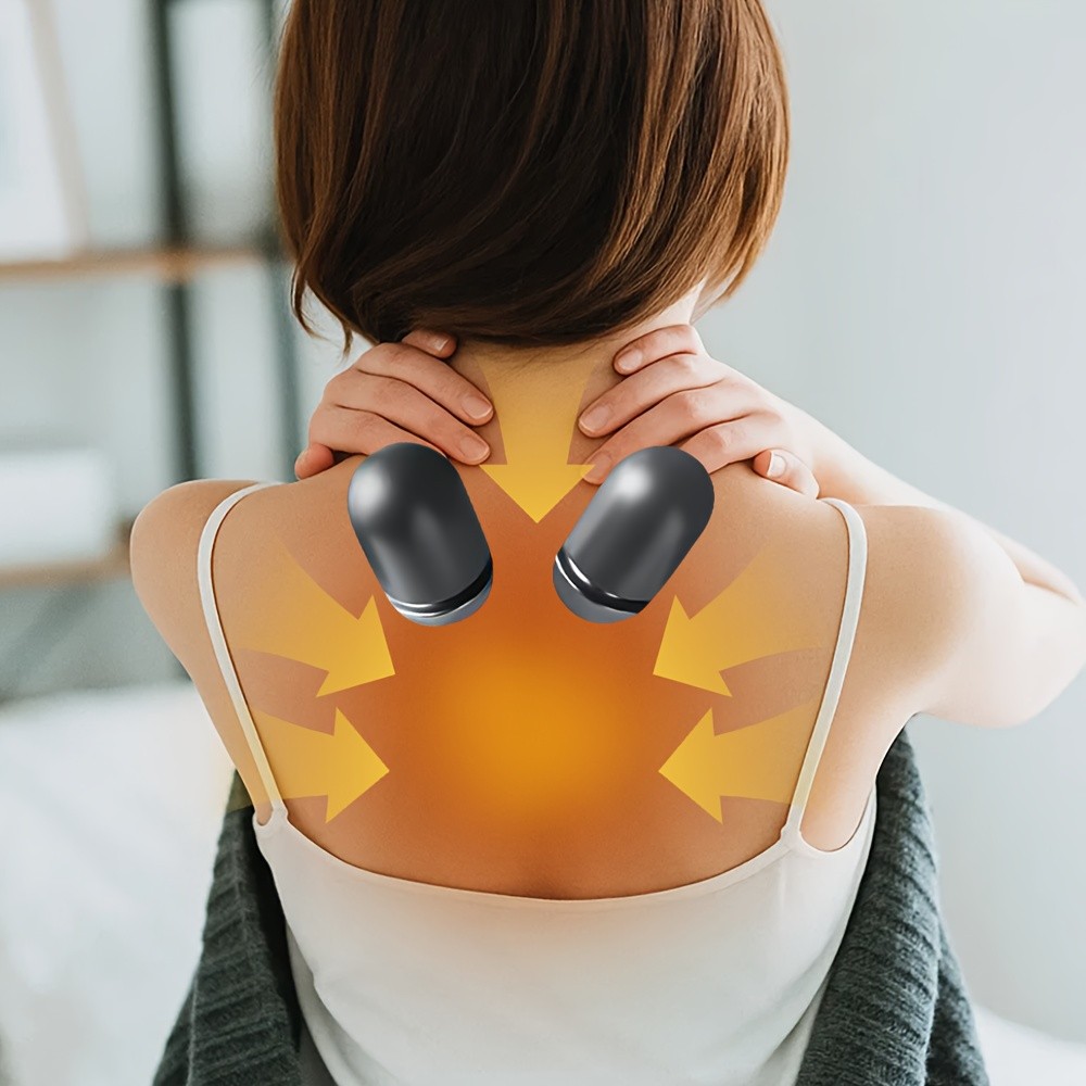 HIMOUTA Rechargeable Neck Massager with Heating & Vibration