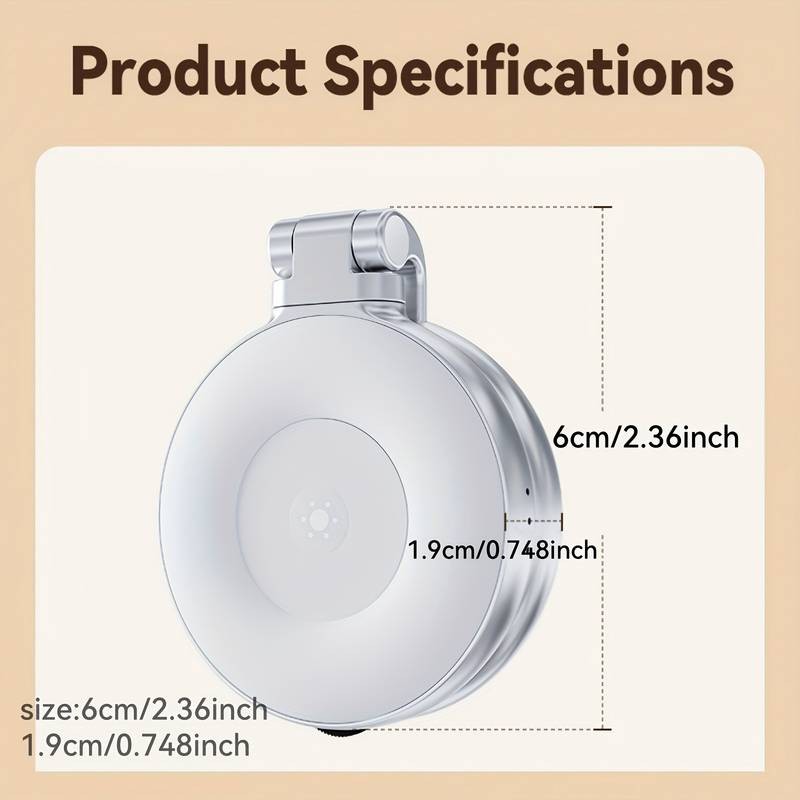 TELESIN Magnetic Selfie Light with Mirror 360 LED Ring Light, Phone Stand, and Fill Light for Photography, Selfies, and Video Calls