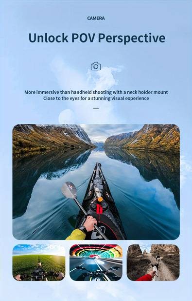 TELESIN Taixun Sports Camera Magnetic Neck Hanger Compatible with GoPro and Dajiang Action Cameras