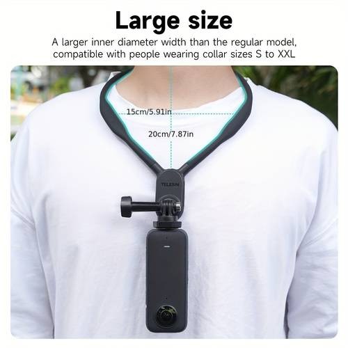 TELESIN Taixun Neck Hanging Bracket Sports Camera Chest Fixed First-Person Perspective Mount for Fishing, Cycling, and Outdoor Activities