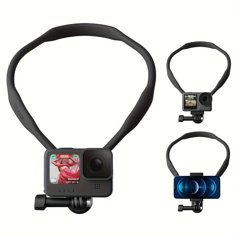 TELESIN Taixun Neck Hanging Bracket Sports Camera Chest Fixed First-Person Perspective Mount for Fishing, Cycling, and Outdoor Activities