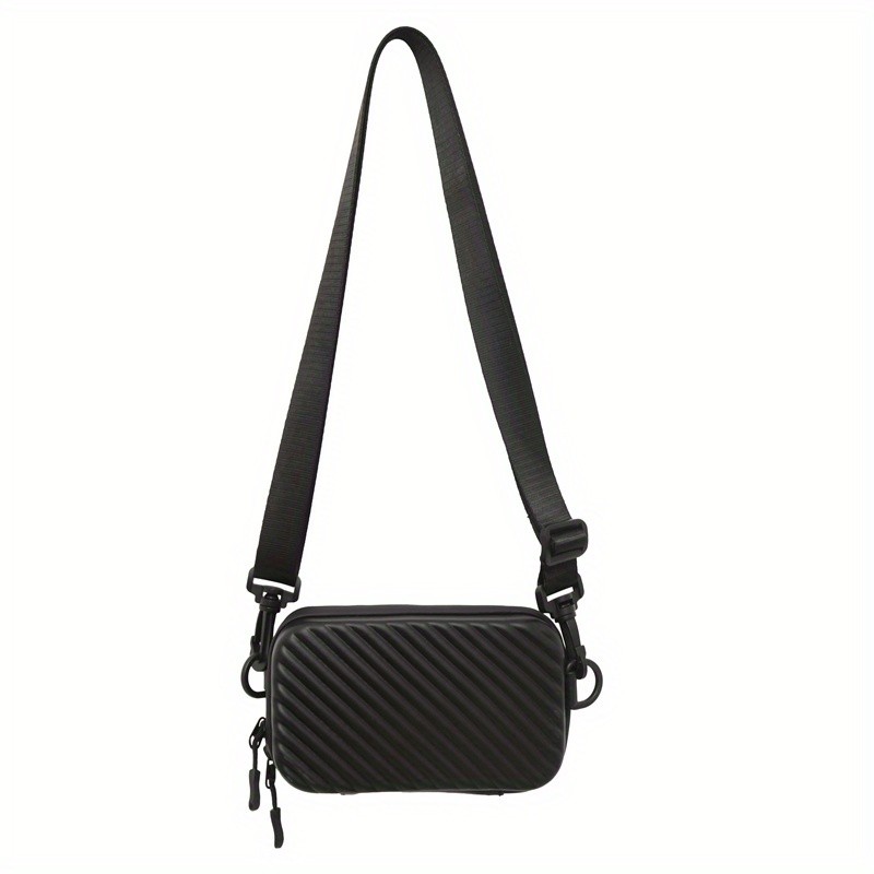 Perfect Lily Mens Solid Color Square Box Shoulder Bag