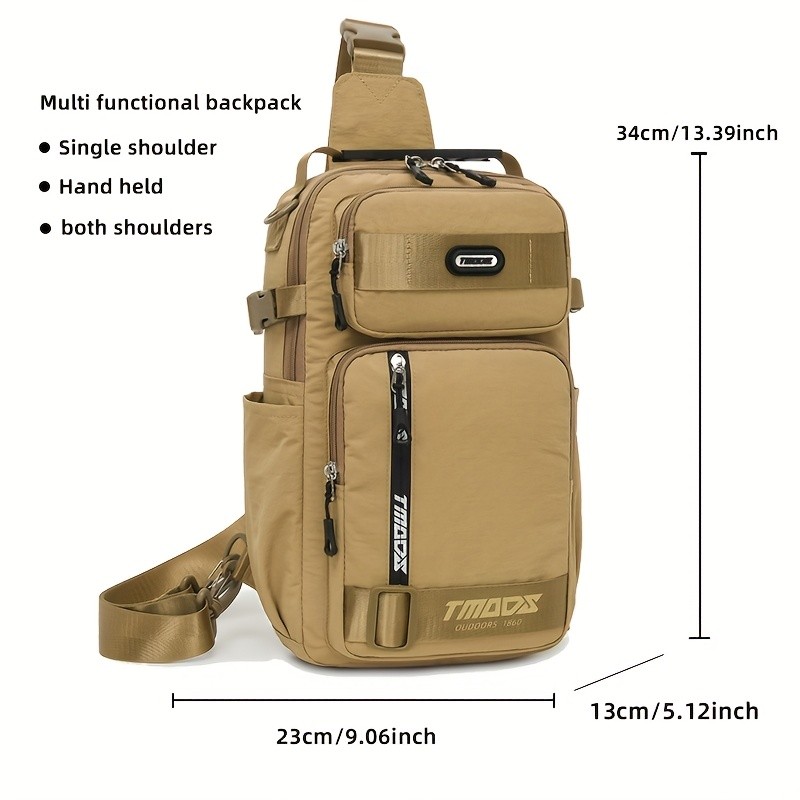 TMOOS Unisex Fashion Anti-Theft Crossbody Bag