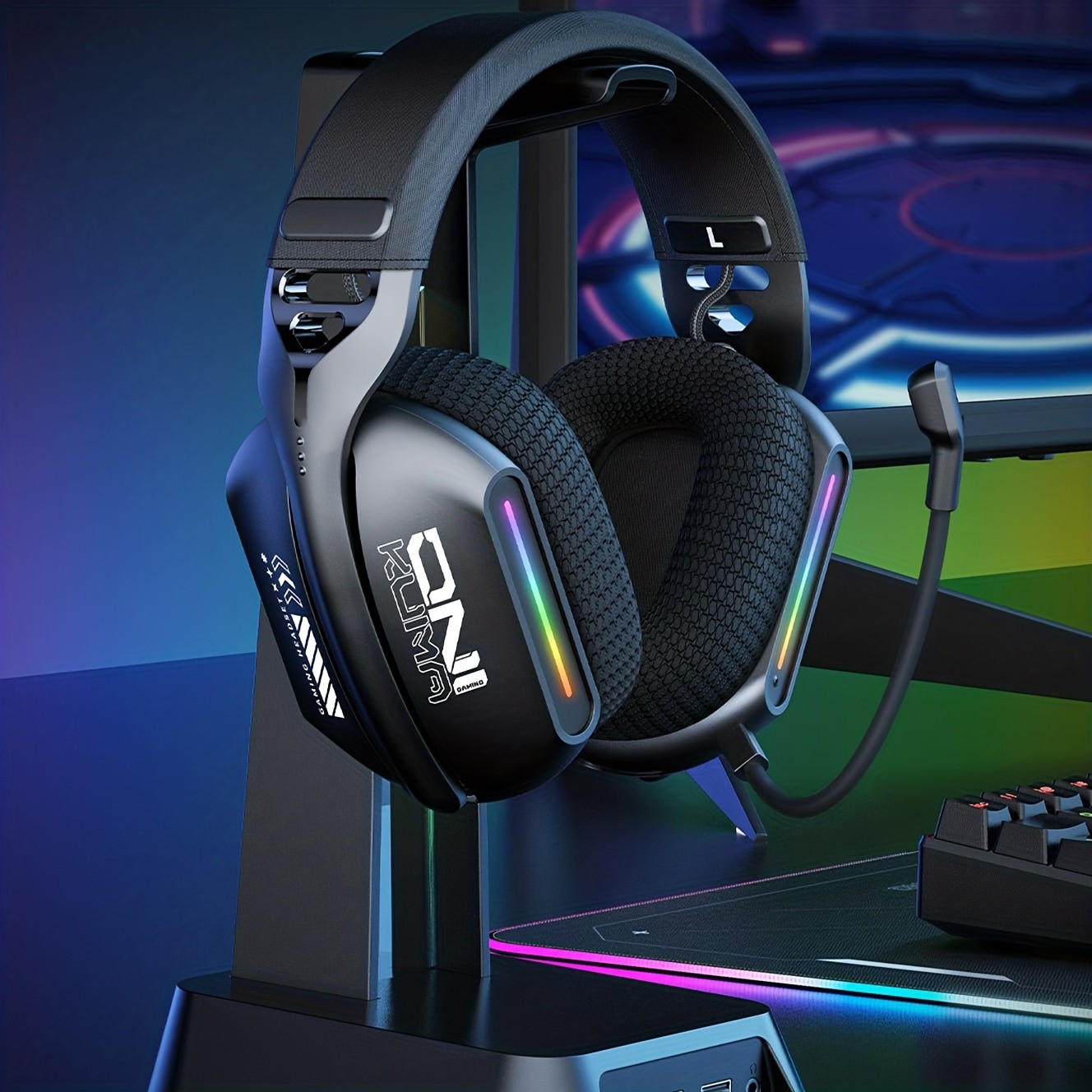 ONIKUMA GT808 Three Mode Wireless E-Sports Headset Versatile Connectivity with Crystal Clear Sound