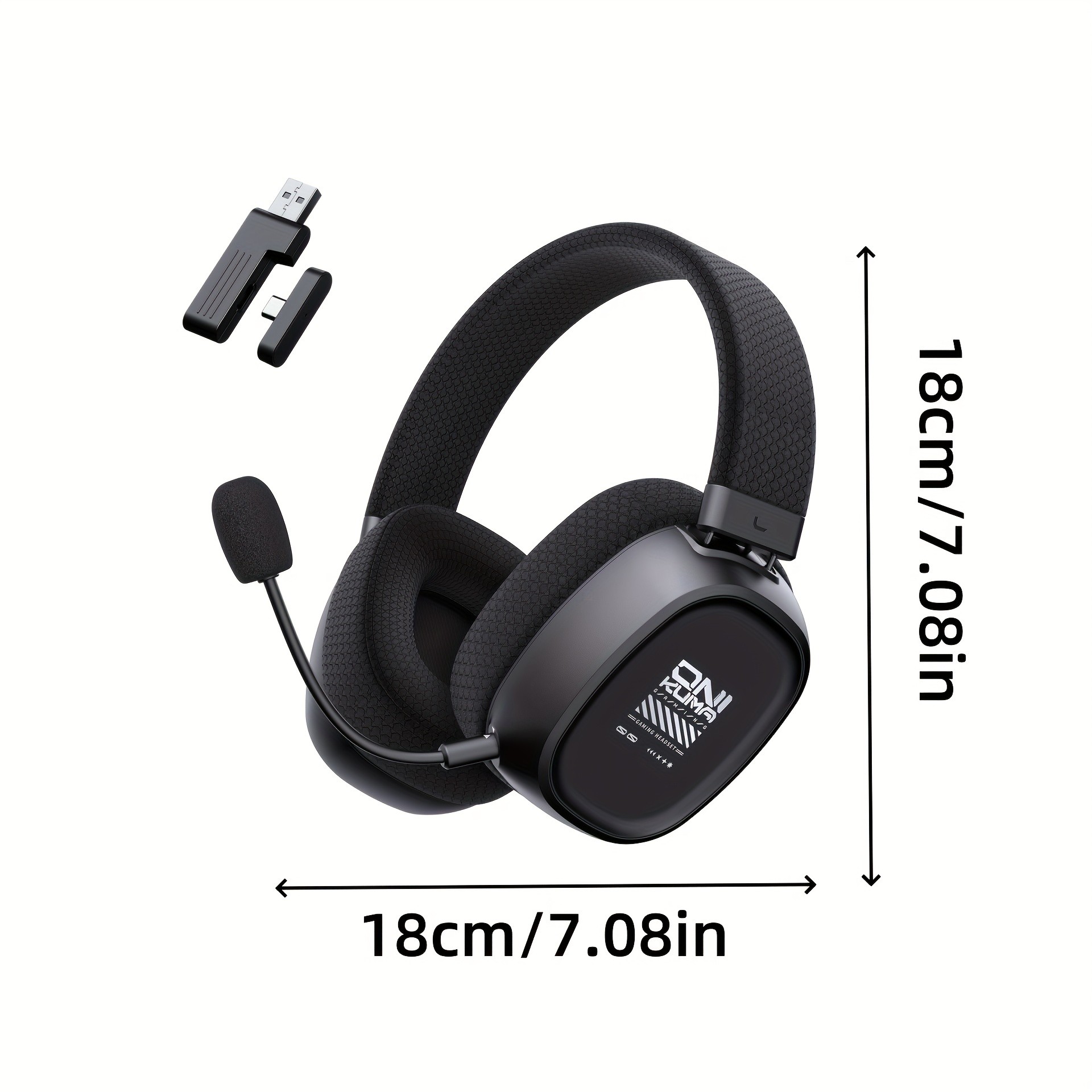 ONIKUMA Gaming Headset 7.1 Surround Sound, Triple-Mode Connectivity, Ultra-Low Latency