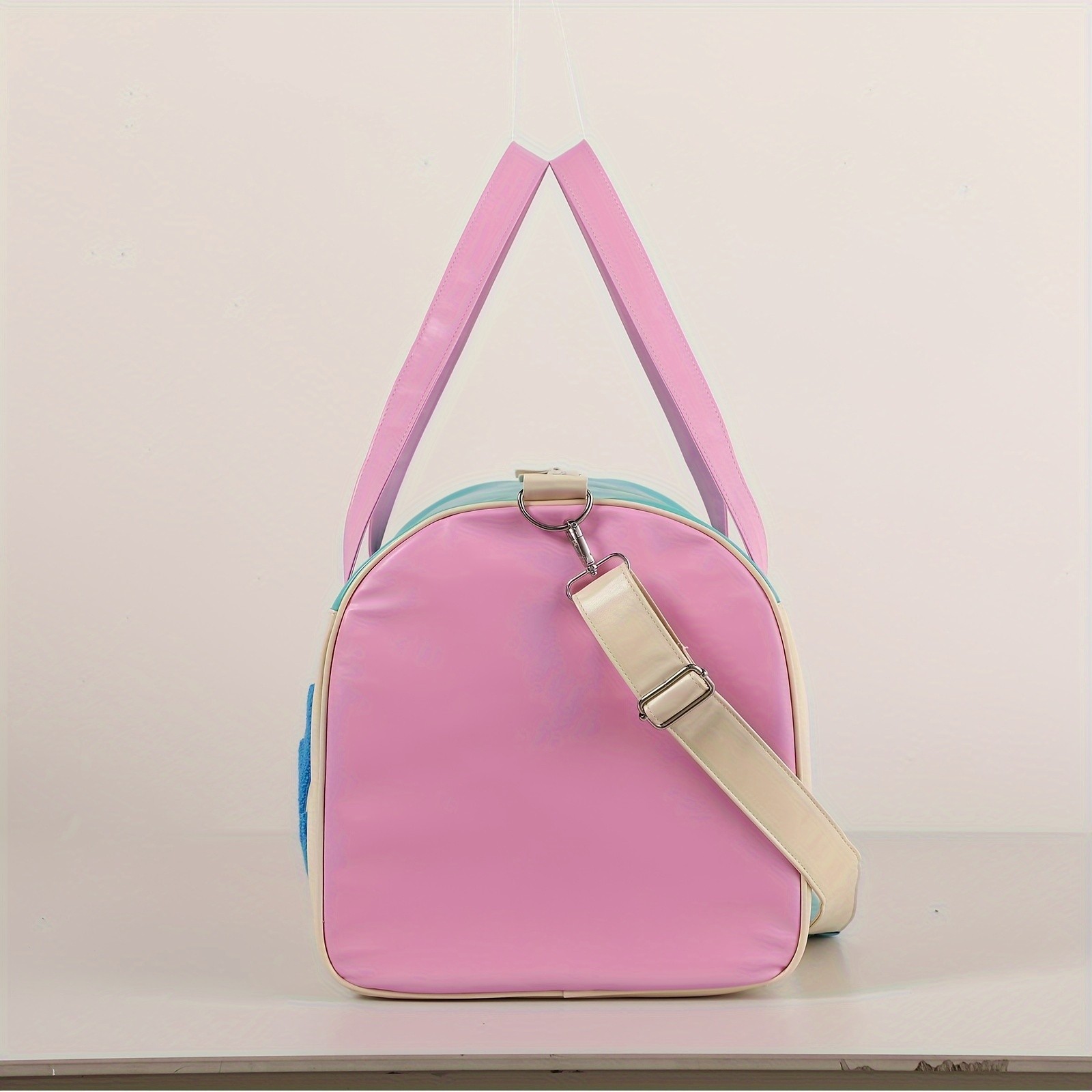 DANCURKEY Large Embroidery Capacity Travel Bag with Shoulder Strap