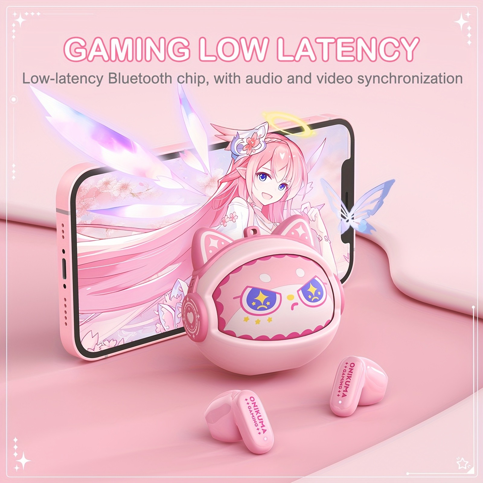 ONIKUMA TX603 New Face-Changing Wireless Headphones Stylish, Touch Control, and Customizable Design