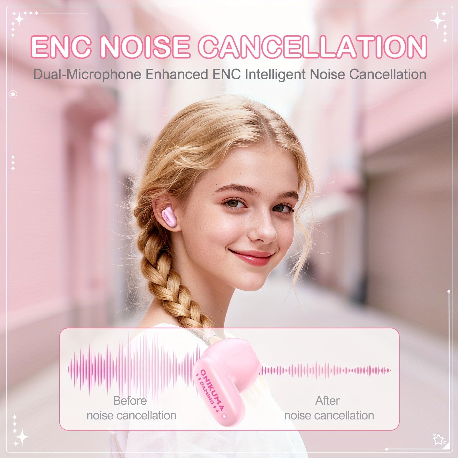ONIKUMA TX603 New Face-Changing Wireless Headphones Stylish, Touch Control, and Customizable Design