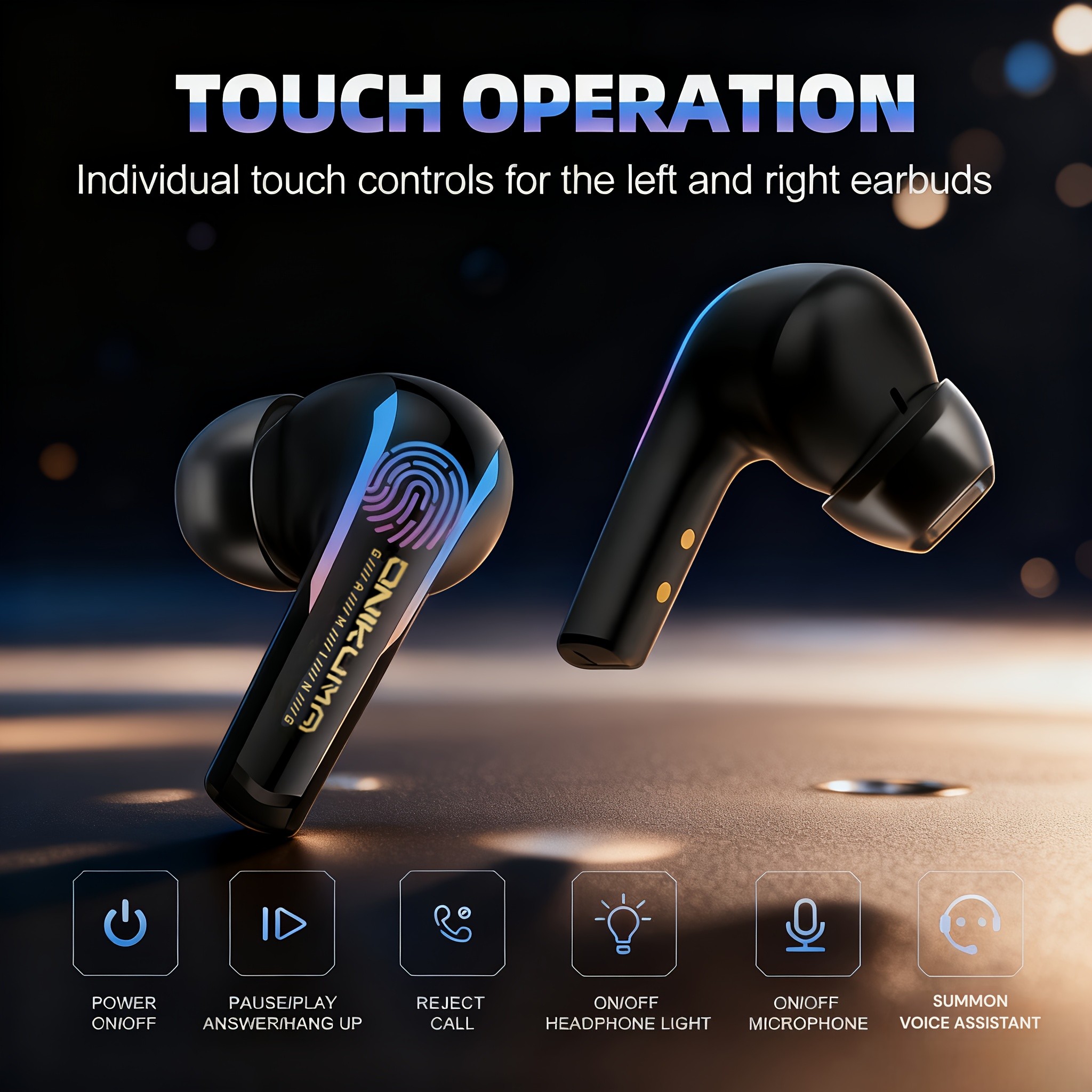 ONIKUMA Wireless Gaming Headset Ultra-Low Latency, Precision 3D Sound, Enhanced Bass, LED Lighting