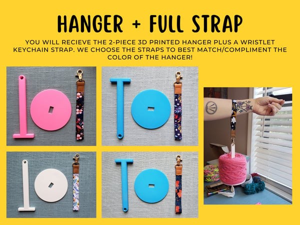 Portable Wrist Yarn Holder, Travel Wrist Hanging Yarn Dispenser