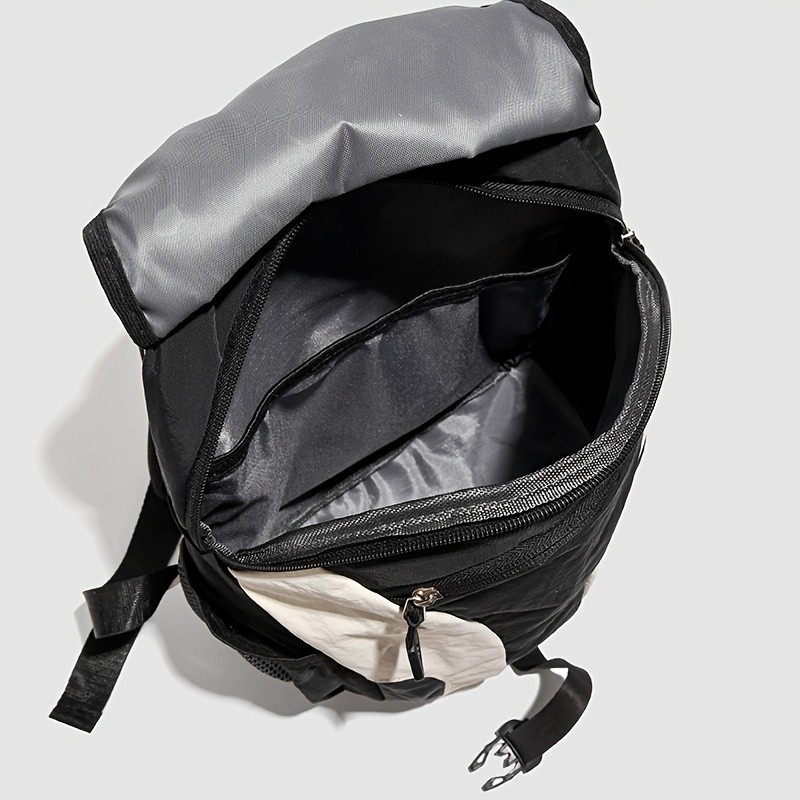 OGEHUAFEE Womens Lightweight Foldable Backpack Casual Color Block Design, Adjustable Straps, Ideal for Travel & Shopping