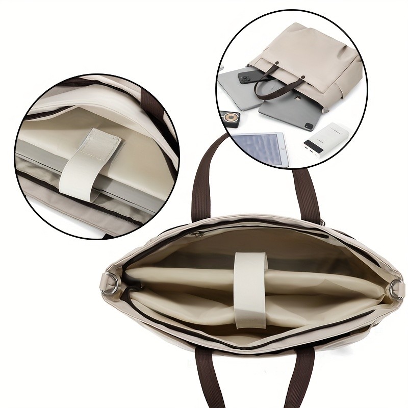 OGEHUAFEE Womens Casual Chic Laptop Handbag Adjustable Shoulder Strap, Large Capacity, Ideal for Travel & Daily Use