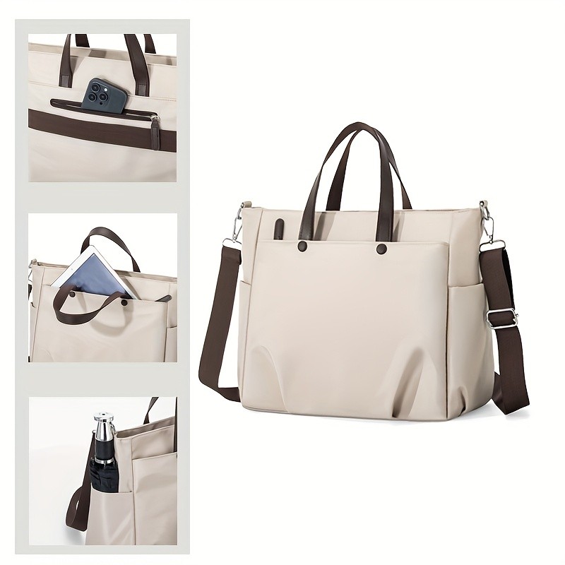 OGEHUAFEE Womens Casual Chic Laptop Handbag Adjustable Shoulder Strap, Large Capacity, Ideal for Travel & Daily Use