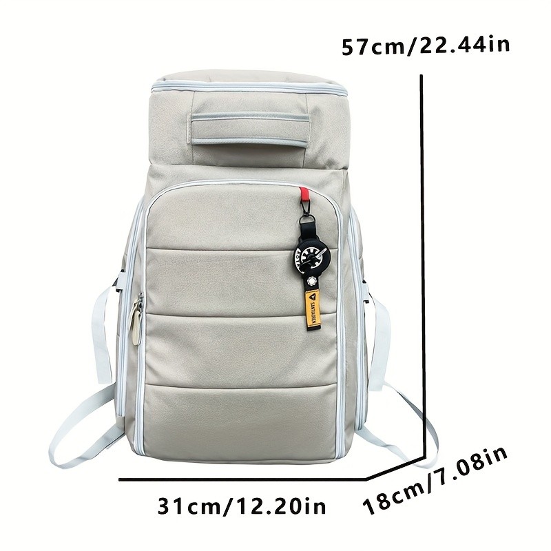 OGEHUAFEE Large Capacity Heavy-Duty Hiking Backpack Independent Shoe Compartment, Dry/Wet Separation, Multi-Zipper Pockets