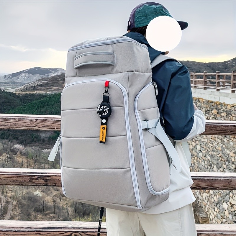 OGEHUAFEE Large Capacity Heavy-Duty Hiking Backpack Independent Shoe Compartment, Dry/Wet Separation, Multi-Zipper Pockets