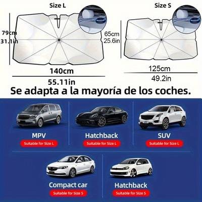 ITECHJOY Upgraded Car Windshield Sunshade Foldable Front Window Cover for UV Protection and Sun Blocking