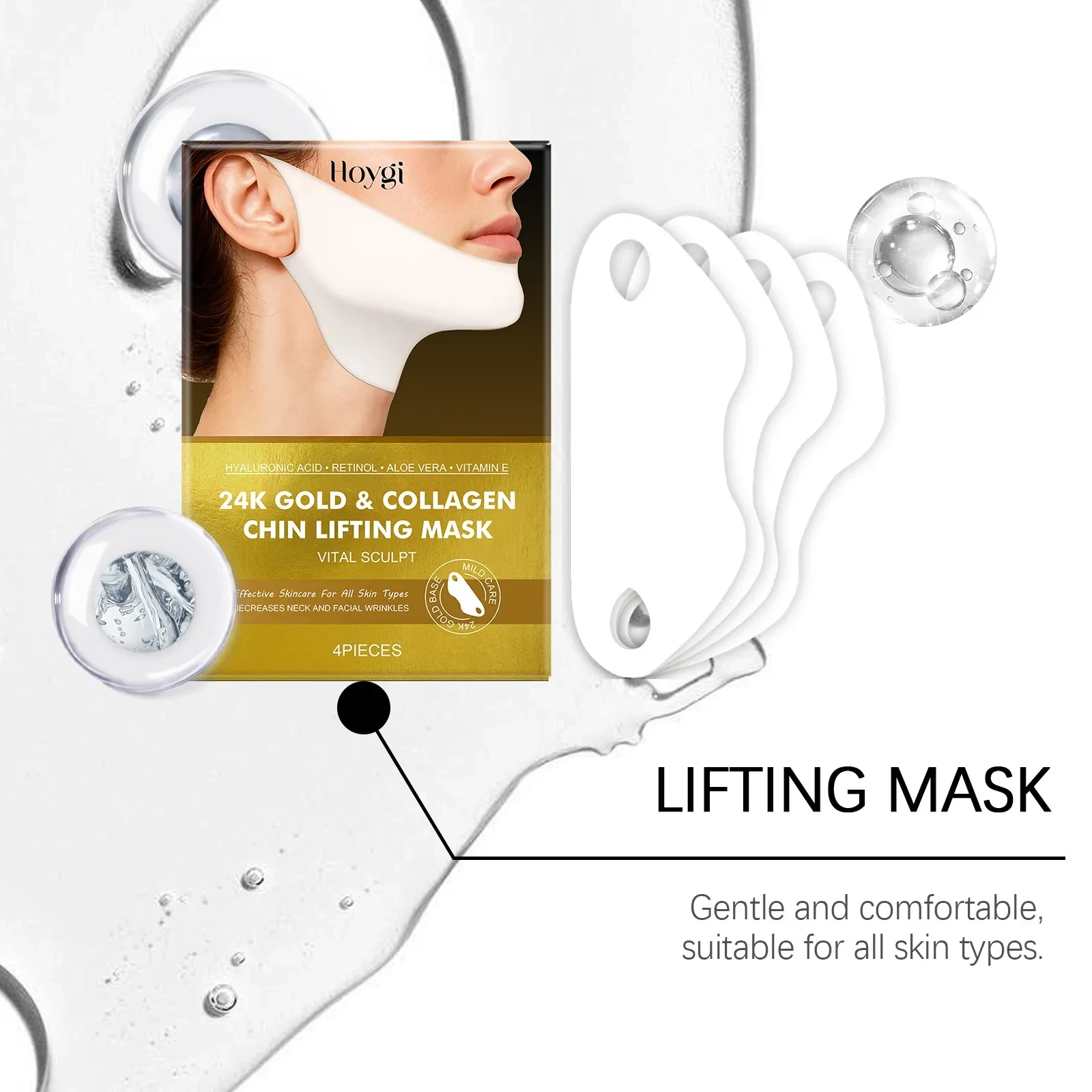 Hoygi 24K Gold & Collagen Chin Lifting Mask