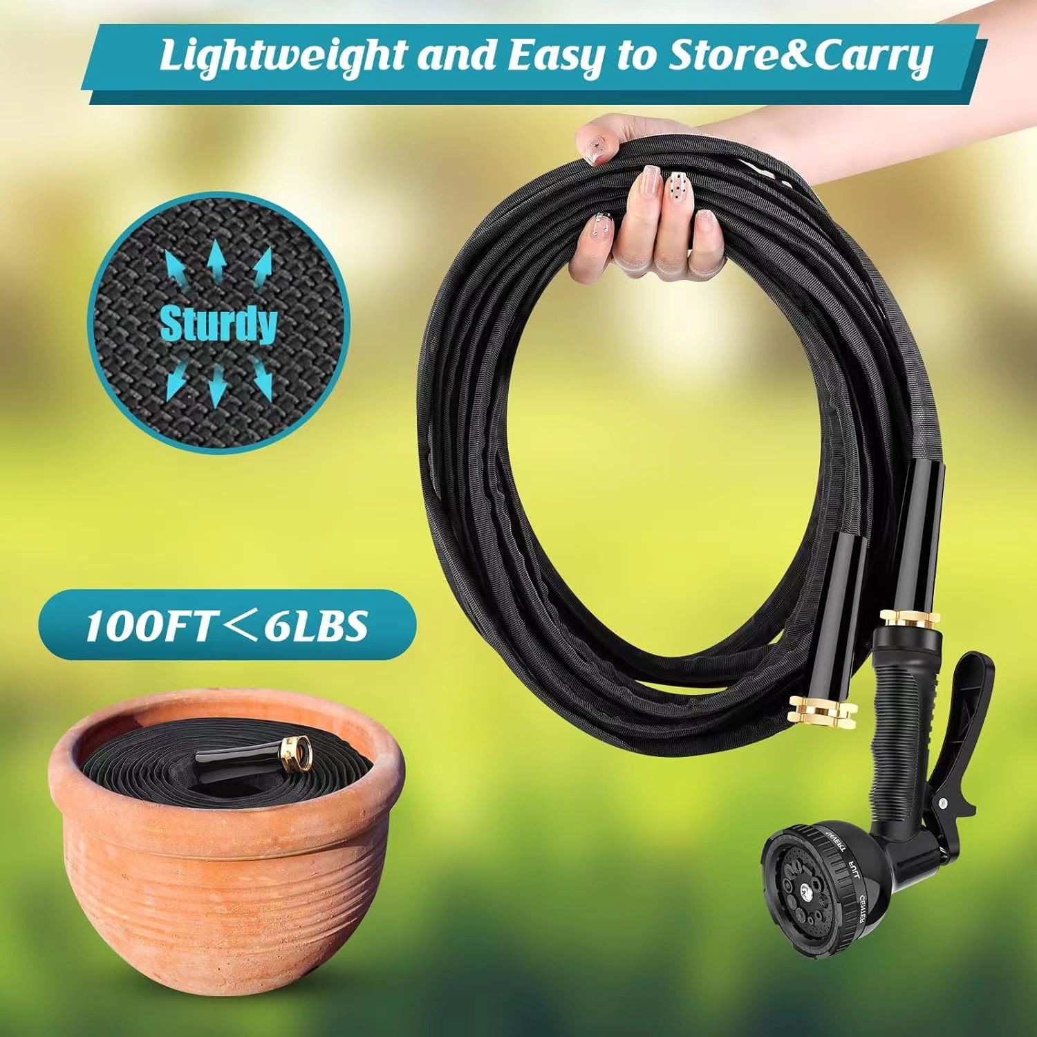 100 ft Garden Hose Pot