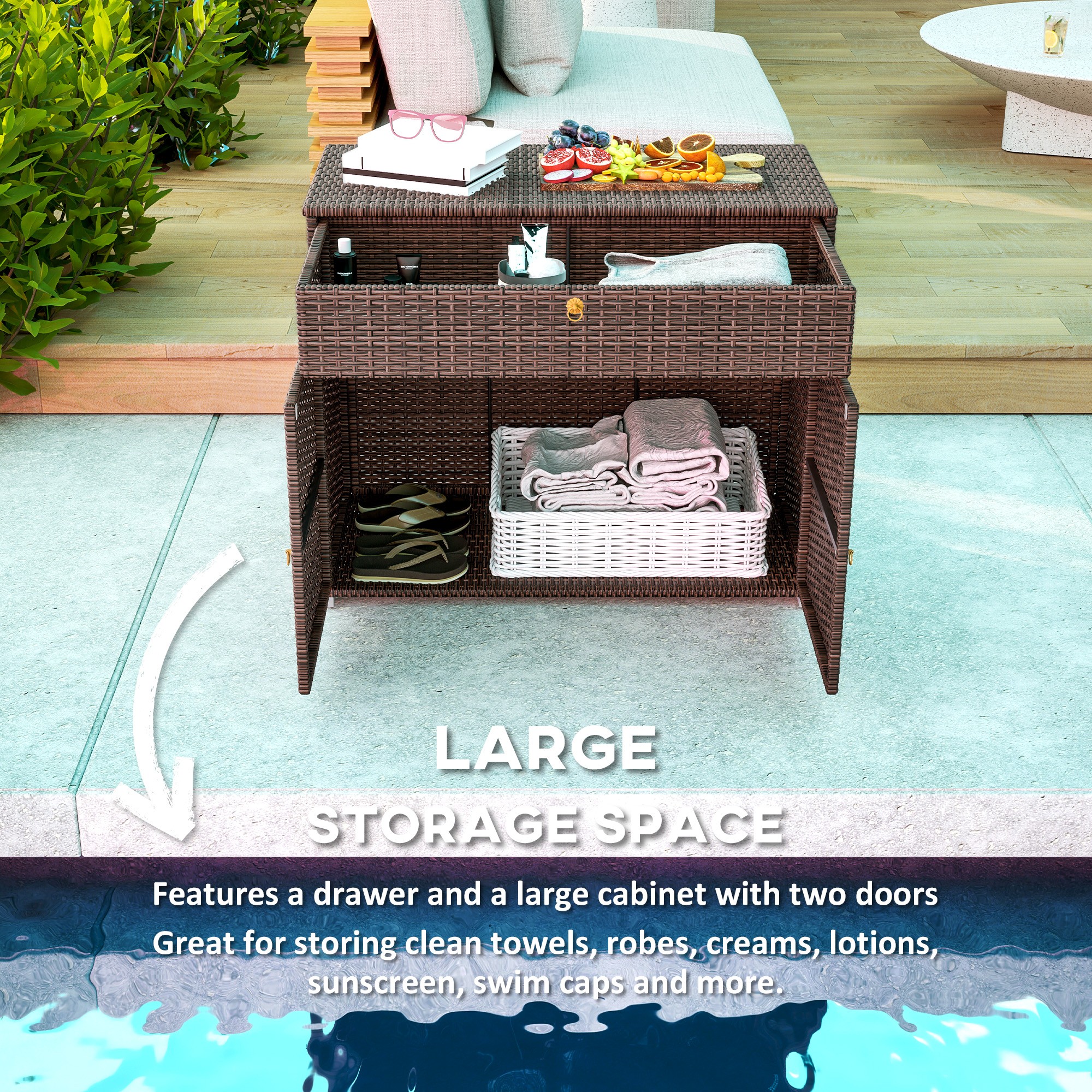 Outdoor Rattan Storage