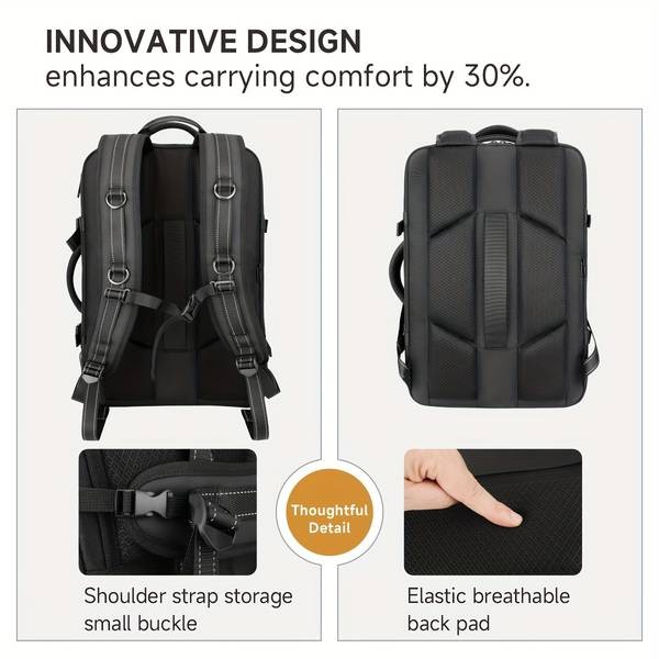SWICKY Vacuum Backpack Travel Bag with Vacuum Pump & AirBack Compression System The Ultimate Travel Companion