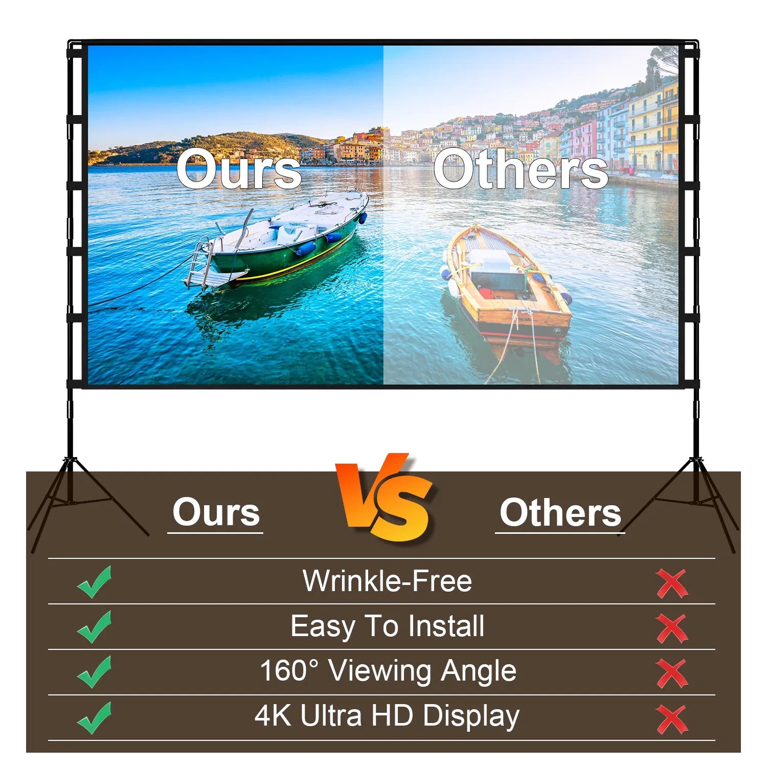100 Inch Home Theater Projector Screen