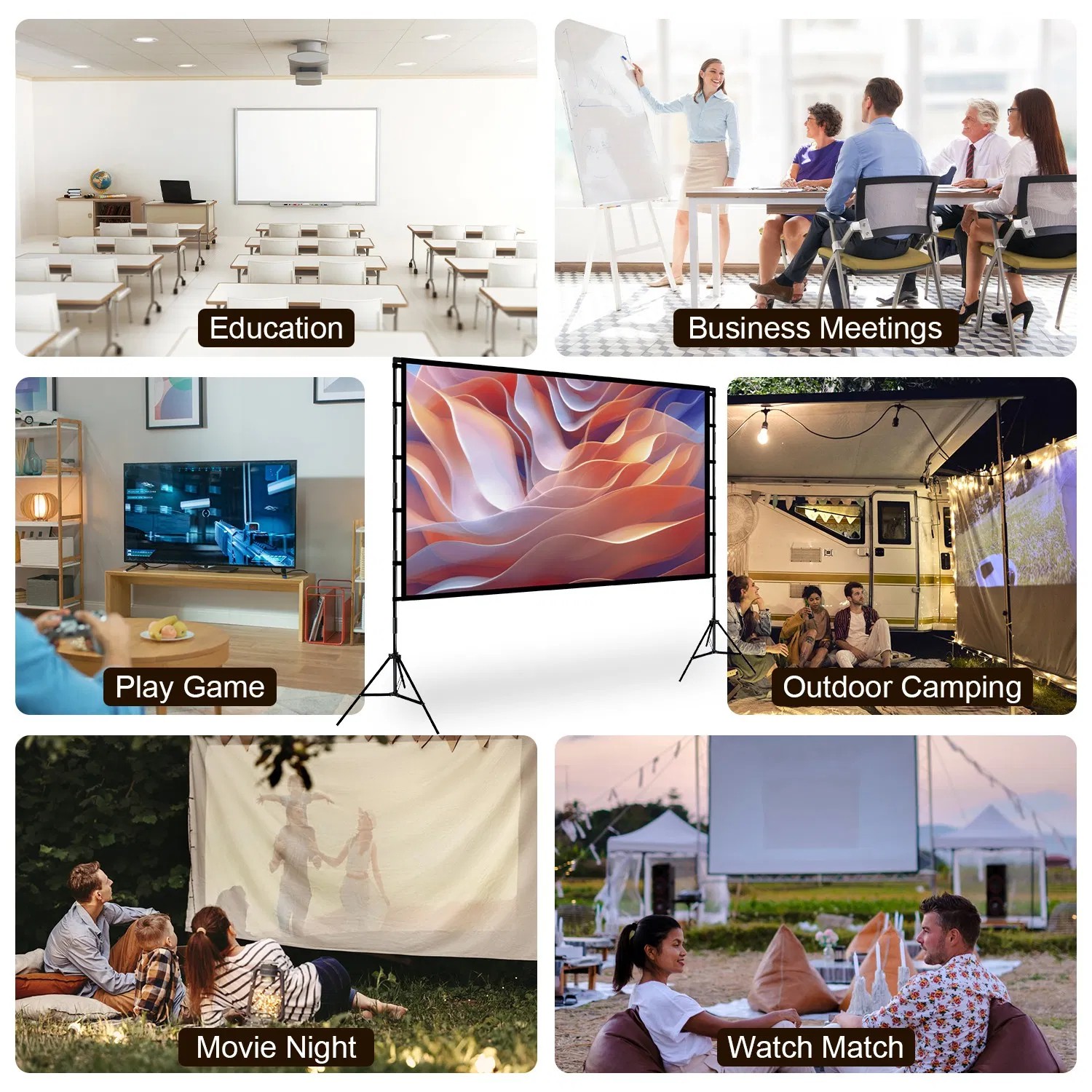 100 Inch Home Theater Projector Screen