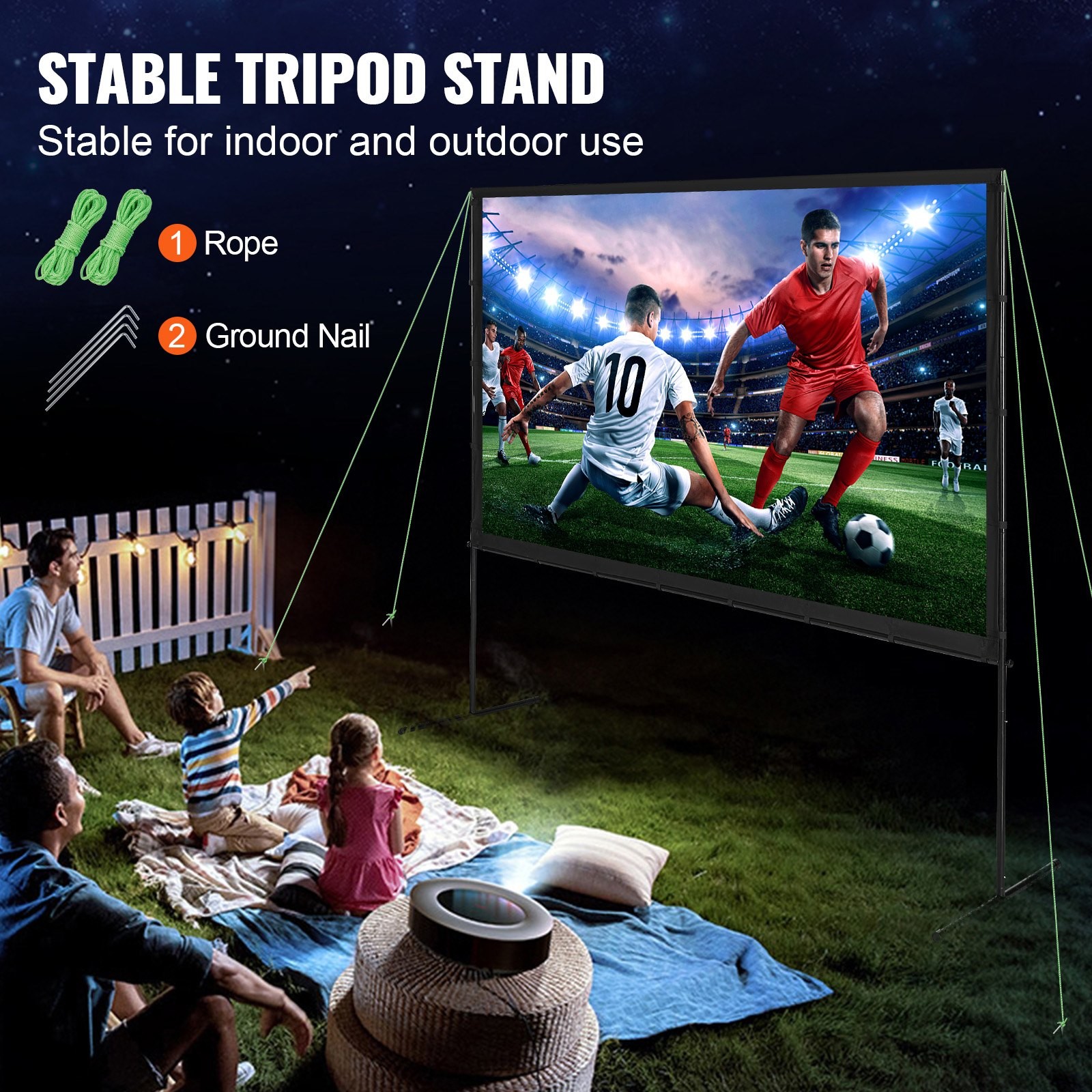100 Inch HD Projector Screen