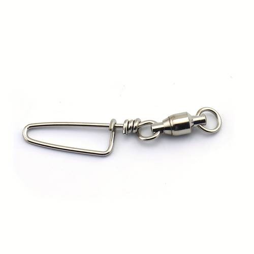 Goture 20/100pcs Stainless Steel Quick Pin B Type Connector Bearing Turn Ring Reliable Fishing Gear for Seamless Connections