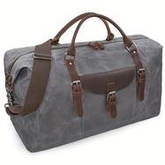 NEWHEY Oversized Travel Duffel Bag & Handbag Versatile, Spacious Leather Bag for Travel, Gym, and Weekend Getaways
