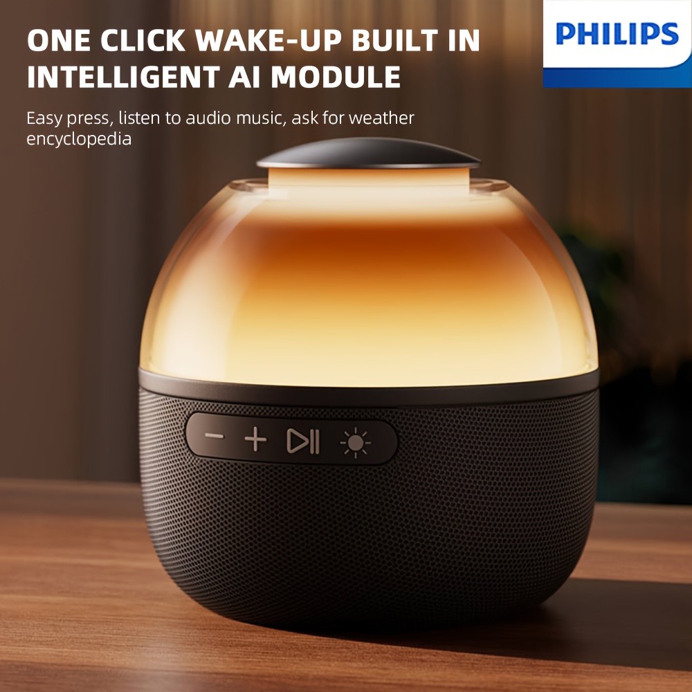 Philips Wireless Speaker Lamp with Low Alarm & Bass