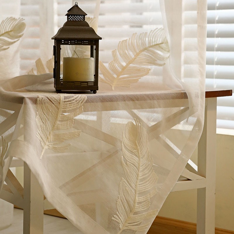 Embroidered Window Screen