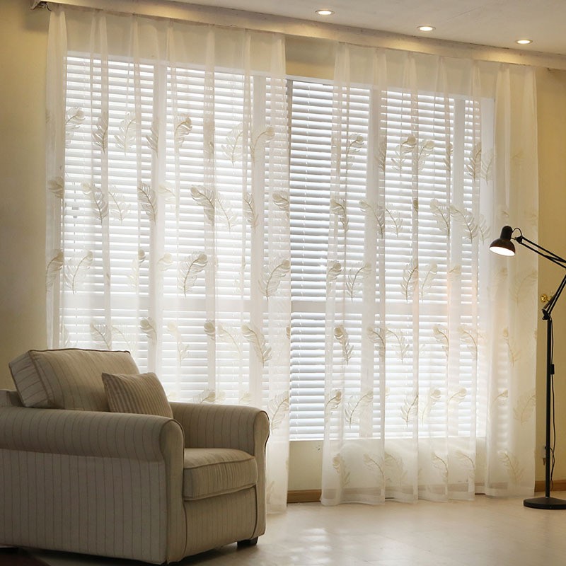 Embroidered Window Screen