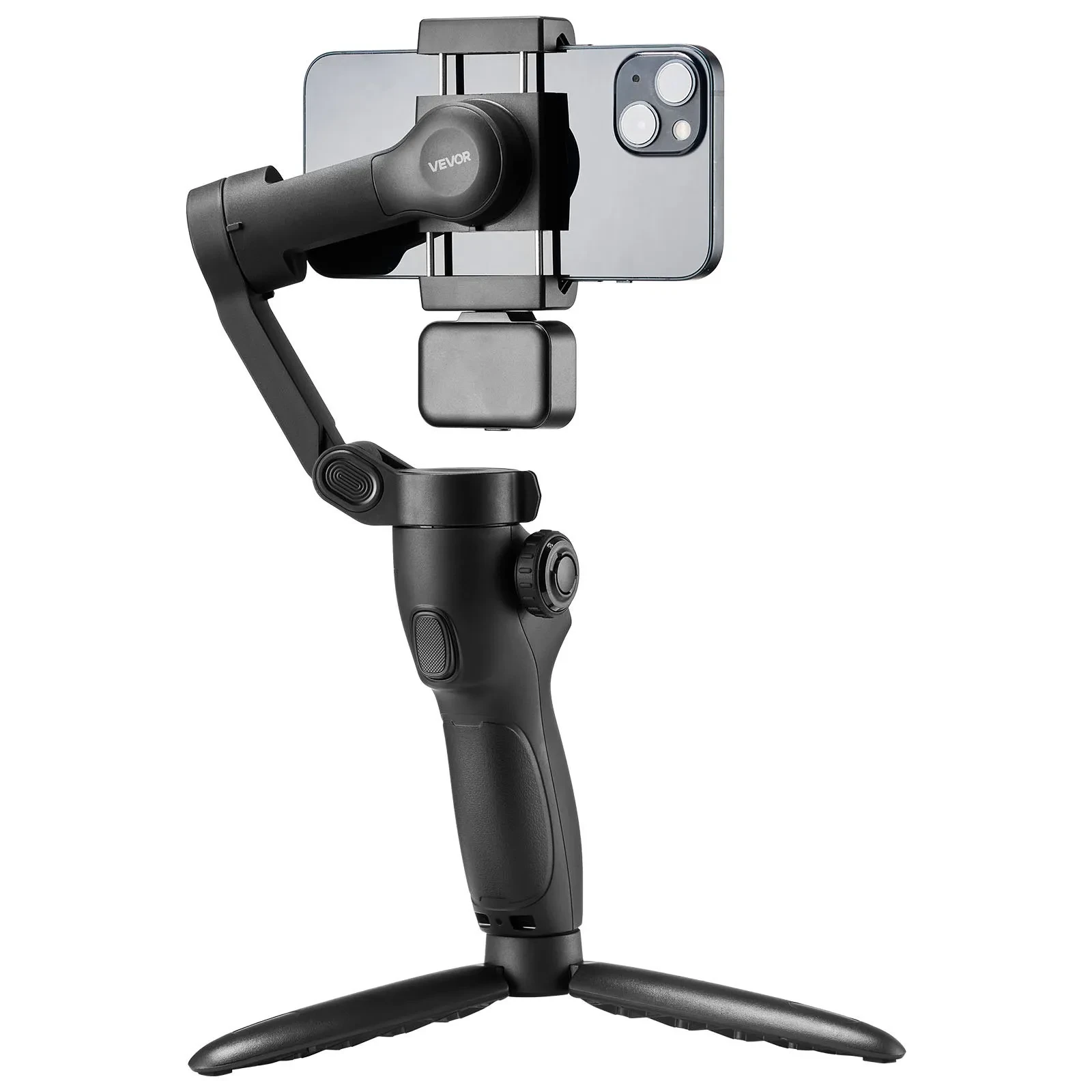 3-Axis Phone Gimbal Stabilizer For Smartphone Android IPhone With Fill Light