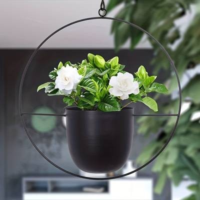 1 Set Boho Style Metal Hanging Pots A Stylish and Creative Hanging Planter for Your Balcony Garden