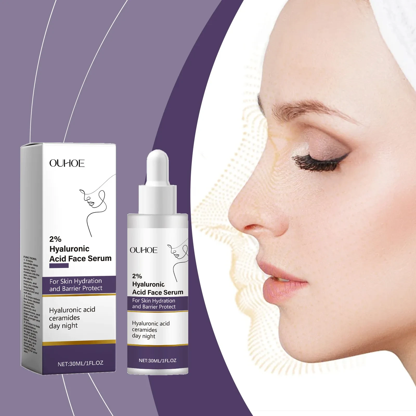 OUHOE 2% Hyaluronic Acid Face Serum