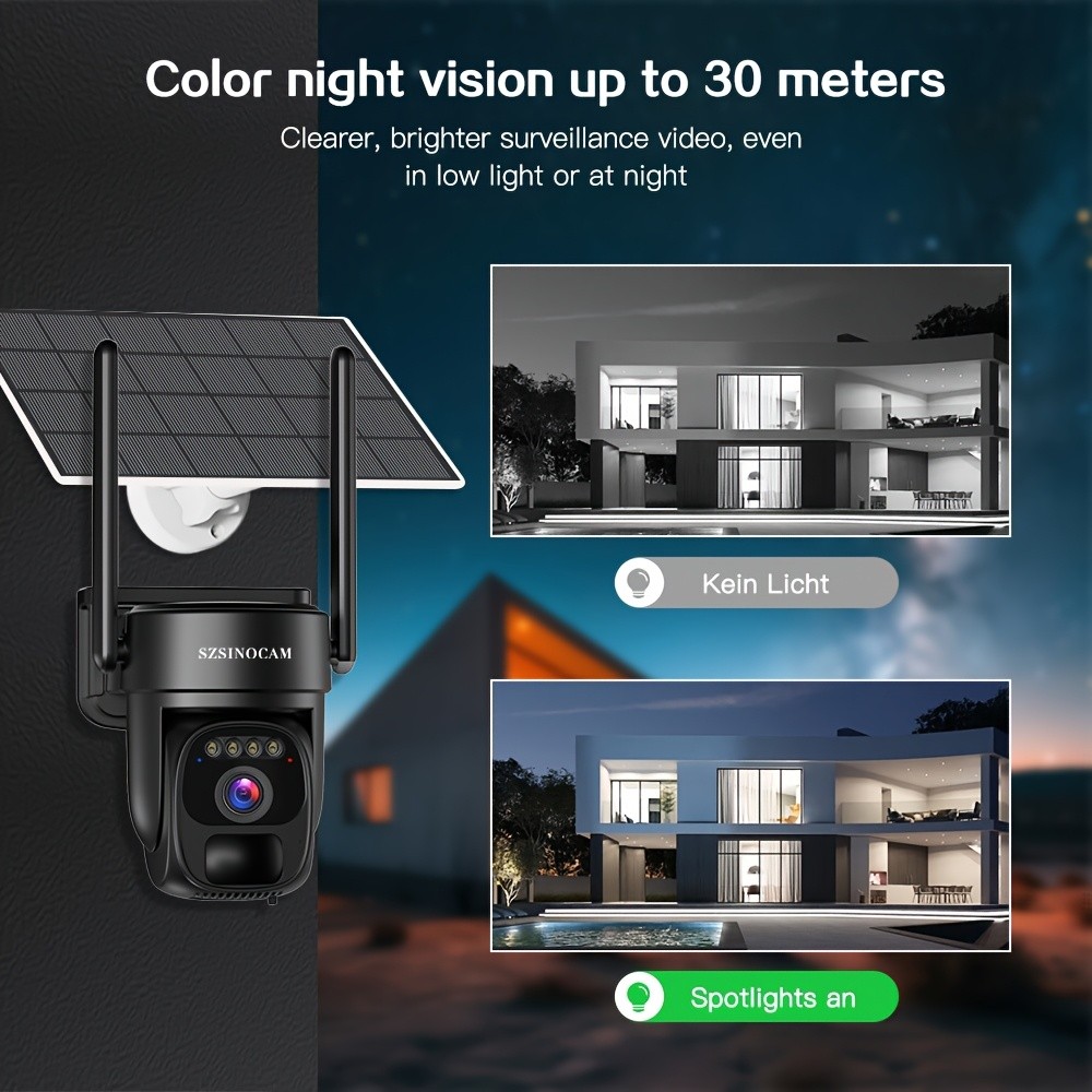 SZSINOCAM Solar Security Camera