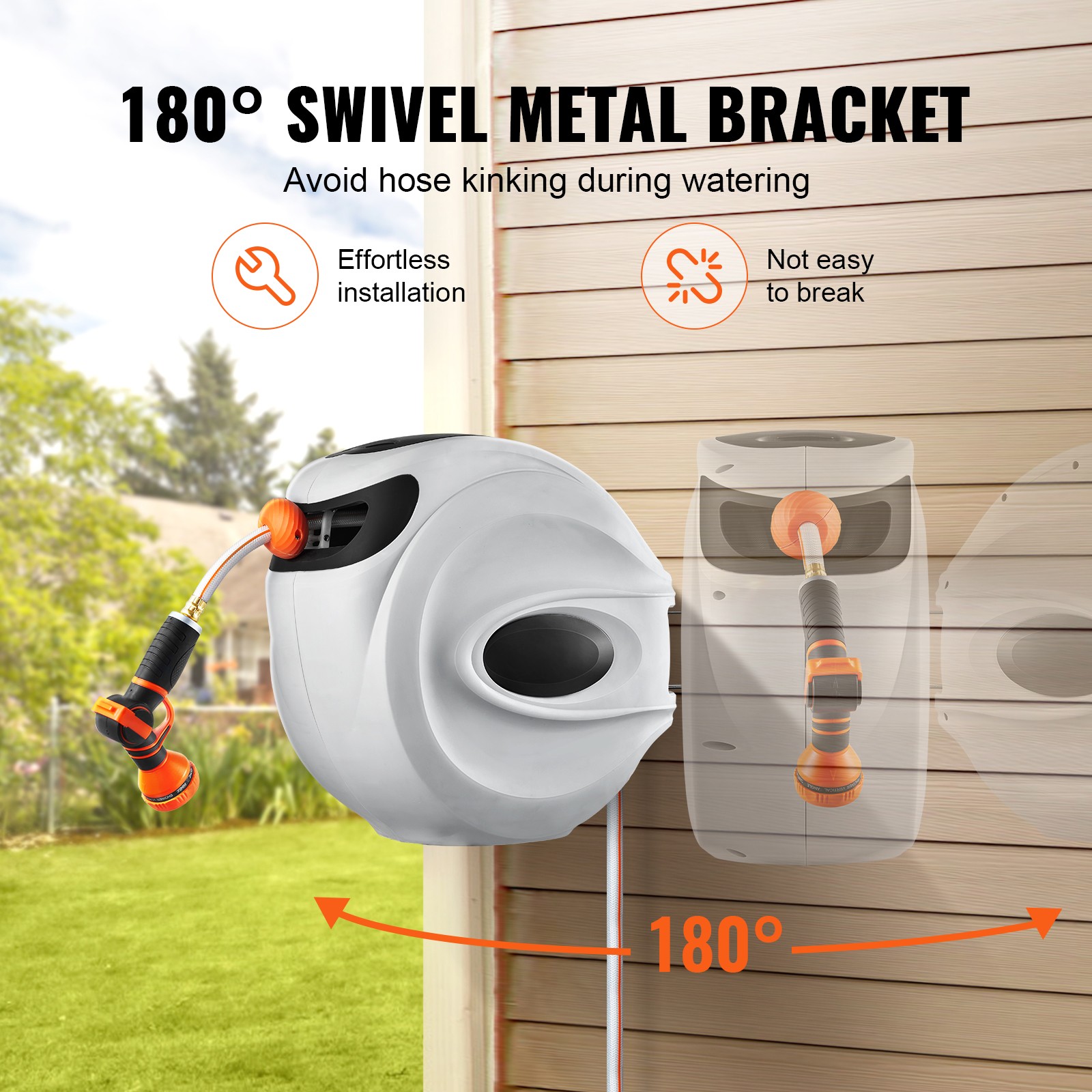 Retractable Garden Hose Reel